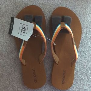 Ripcurl Flip Flops Freedom Sandals Rainbow Strap